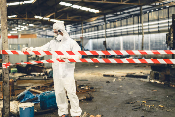 Professional Drug Lab Cleanup technician working in Lakehurst, NJ